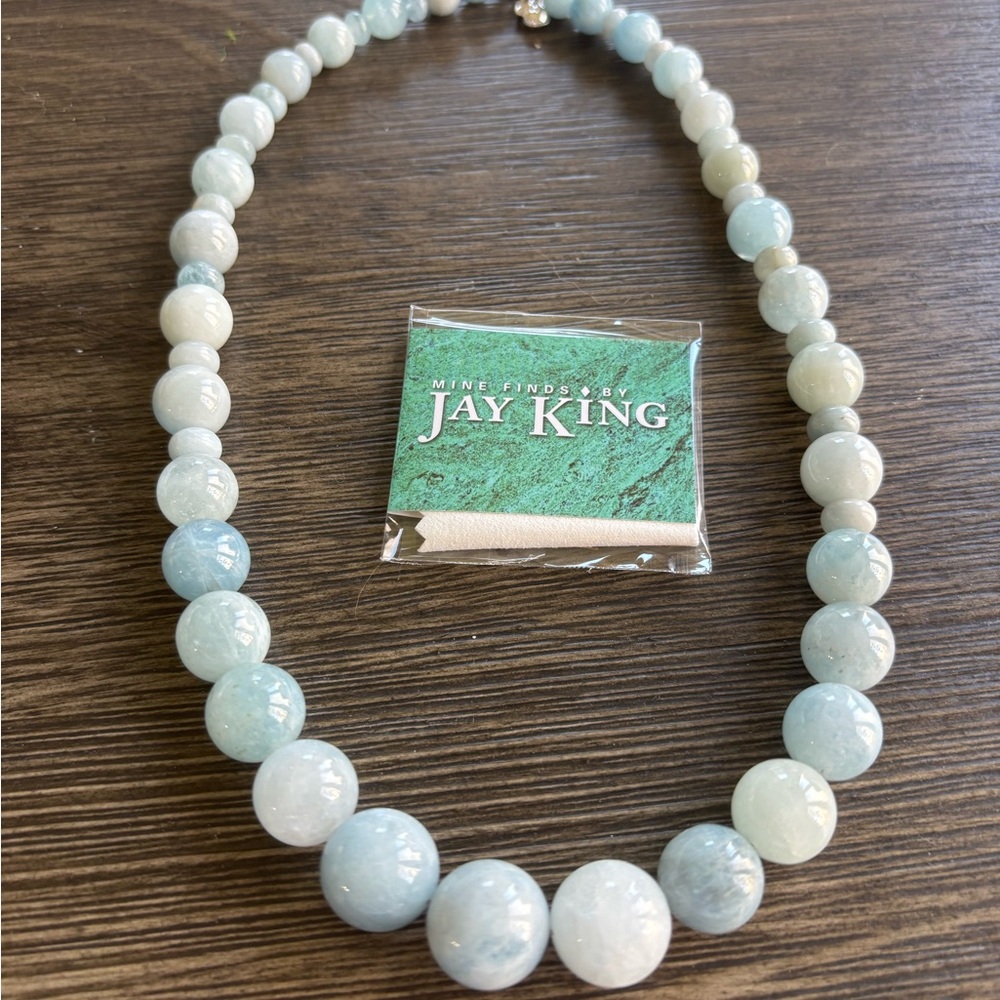 Jay King Mine Finds DTR Aquamarine Beaded Necklace (P)